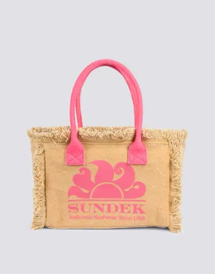 SUNDEK WOMEN STONE-WASHED TOTE BAG - DURIAN
