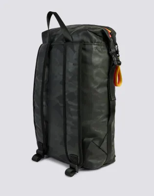 SUNDEK MEN CAMOU BACKPACK WITH ADJUSTABLE SHOULDER STRAP - DARK AR GREEN