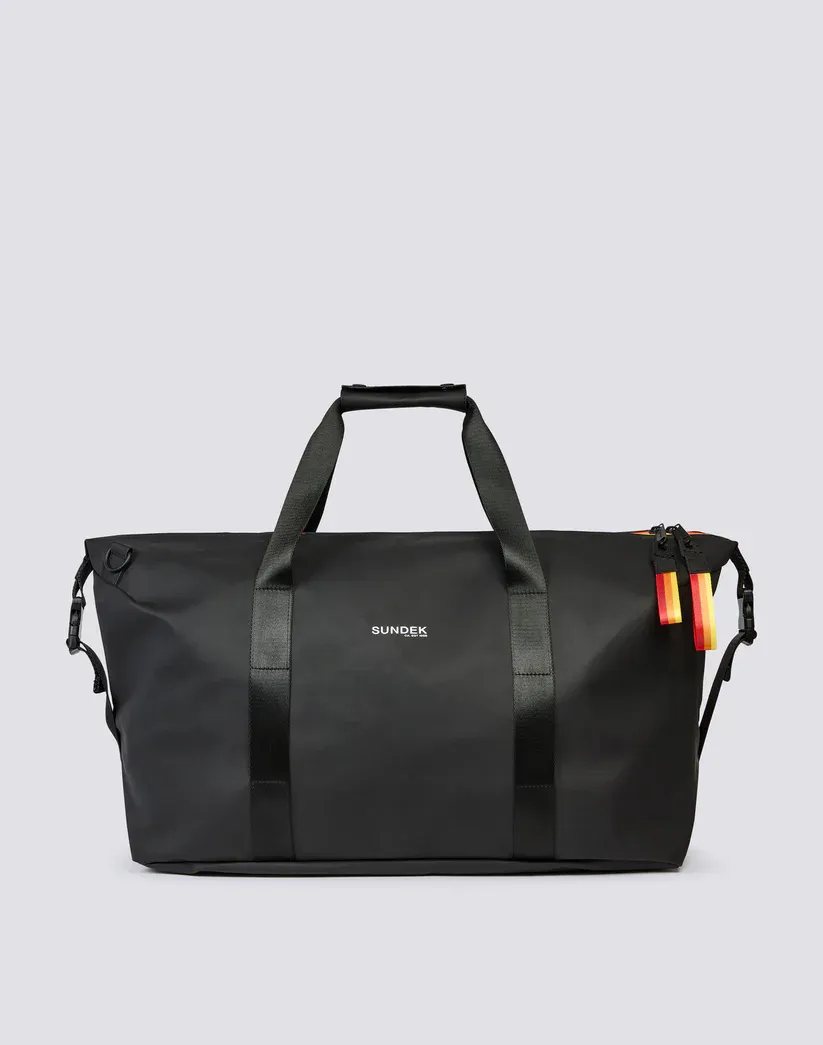 SUNDEK MEN BAG WITH WELDED ZIP AND ADJUSTABLE HANDLES  - BLACK