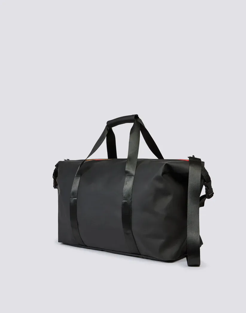 SUNDEK MEN BAG WITH WELDED ZIP AND ADJUSTABLE HANDLES  - BLACK