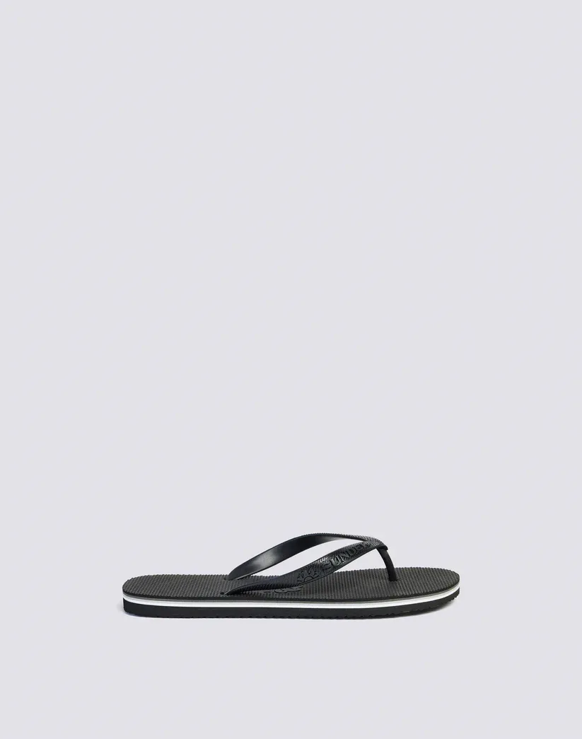 SUNDEK MEN BARRACUDA - FLIP-FLOPS WITH RAINBOW EDGES - BLACK