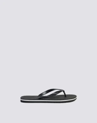 SUNDEK MEN BARRACUDA - FLIP-FLOPS WITH RAINBOW EDGES - BLACK