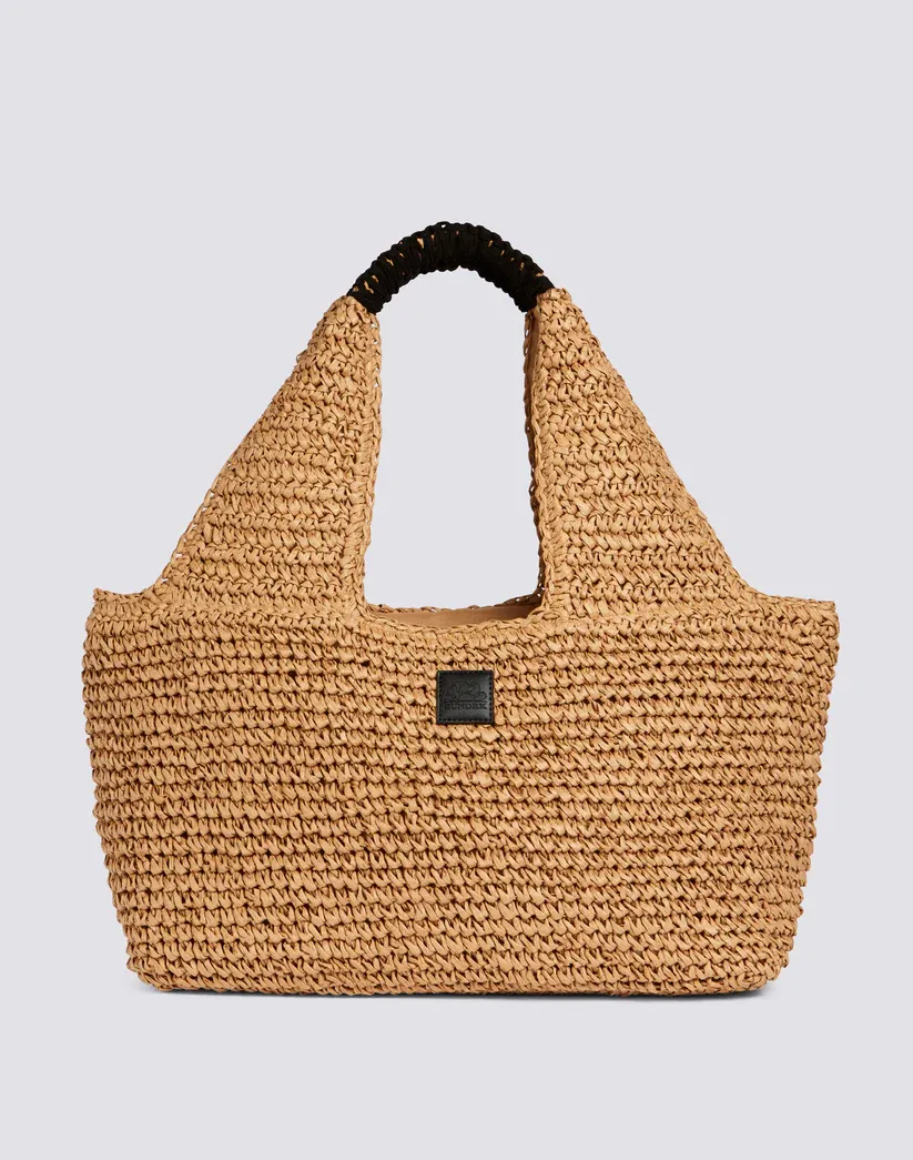 SUNDEK WOMEN PAPER STRAW BAG - TAN