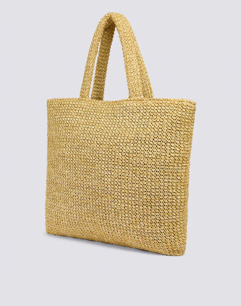 SUNDEK WOMEN LARGE POLY RAFFIA BAG - NATURAL