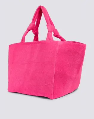 SUNDEK WOMEN TERRY CLOTH TOTE BAG - PITAYA
