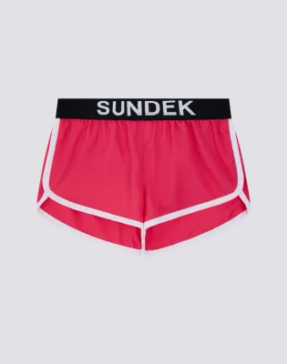 SUNDEK GIRLS MINI LULIN SHORT SWIM SHORTS - PITAYA