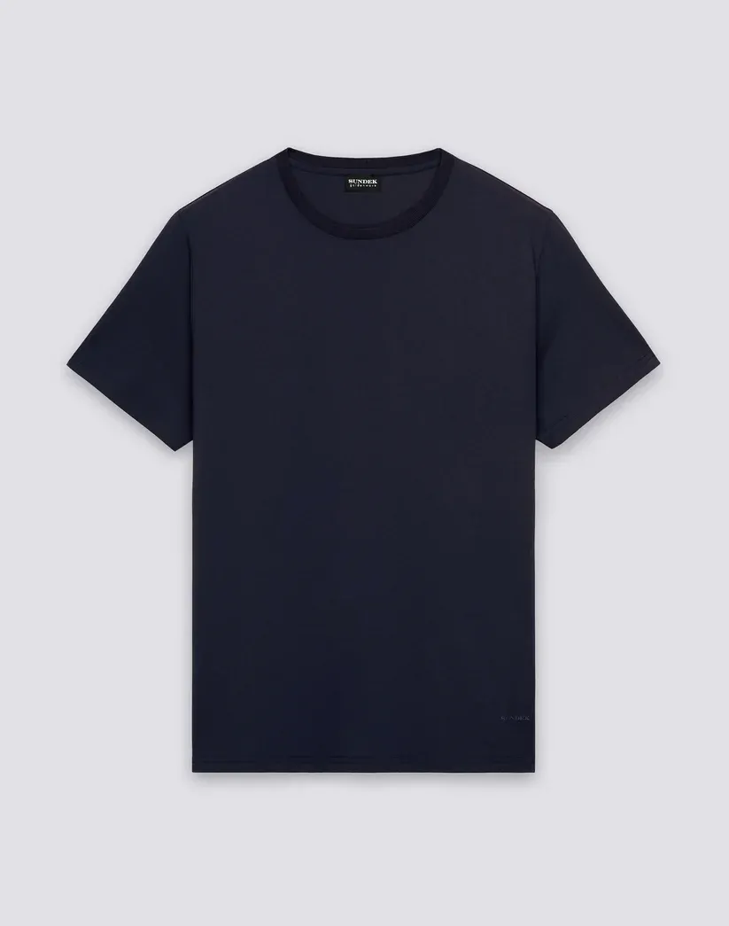 SUNDEK MEN'S CREW NECK T-SHIRT IN TECHNICAL JERSEY