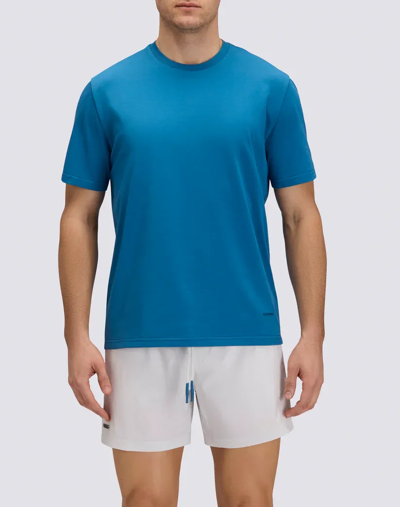 SUNDEK MEN'S CREW NECK T-SHIRT IN TECHNICAL JERSEY