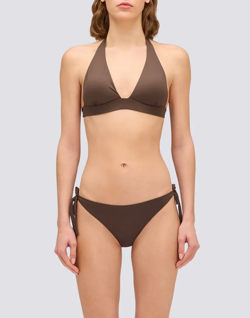 SUNDEK WOMEN OLIVIA - AMERICAN TRIANGLE BIKINI TOP - COFFEE