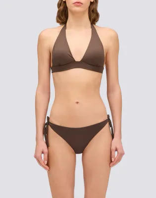 SUNDEK WOMEN OLIVIA - AMERICAN TRIANGLE BIKINI TOP - COFFEE