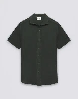 SUNDEK MEN'S SHORT-SLEEVED LINEN SHIRT