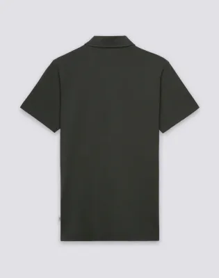 SUNDEK MEN'S POLO-STYLE GARMENT-DYED T-SHIRT - PINE