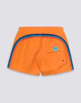 SUNDEK MEN ICONIC TAFFETA MEN'S SHORT ELASTIC WAIST SWIMSUIT - ENERGY