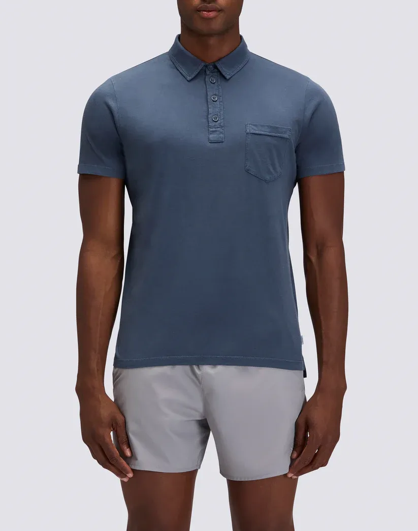 SUNDEK MEN GARMENT DYED T-SHIRT - NAVY