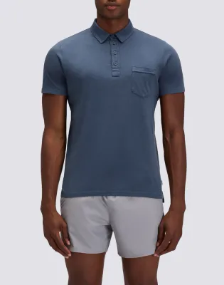 SUNDEK MEN GARMENT DYED T-SHIRT - NAVY