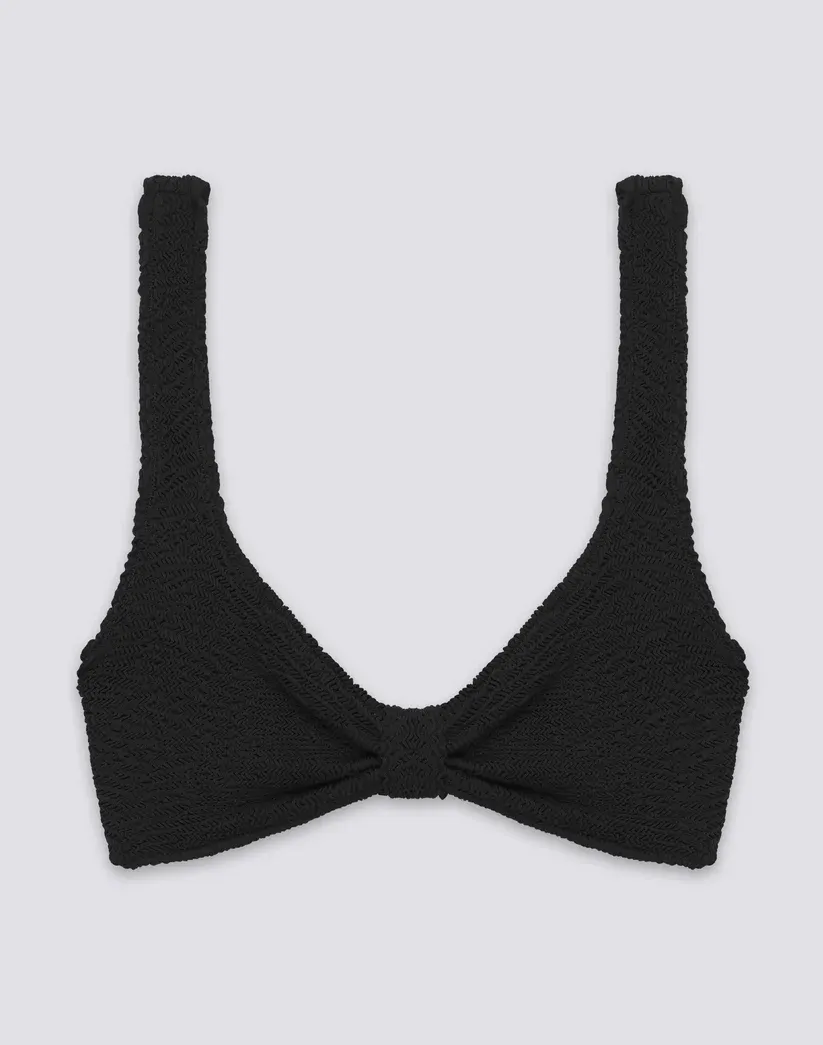 SUNDEK WOMEN EMBOSSED FABRIC BRA TOP