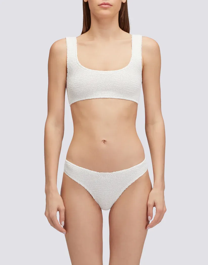 SUNDEK WOMEN EMBOSSED FABRIC BRA TOP