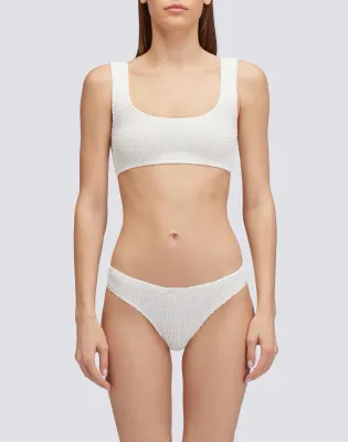 SUNDEK WOMEN EMBOSSED FABRIC BRA TOP