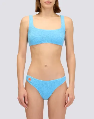SUNDEK WOMEN EMBOSSED FABRIC BRA TOP