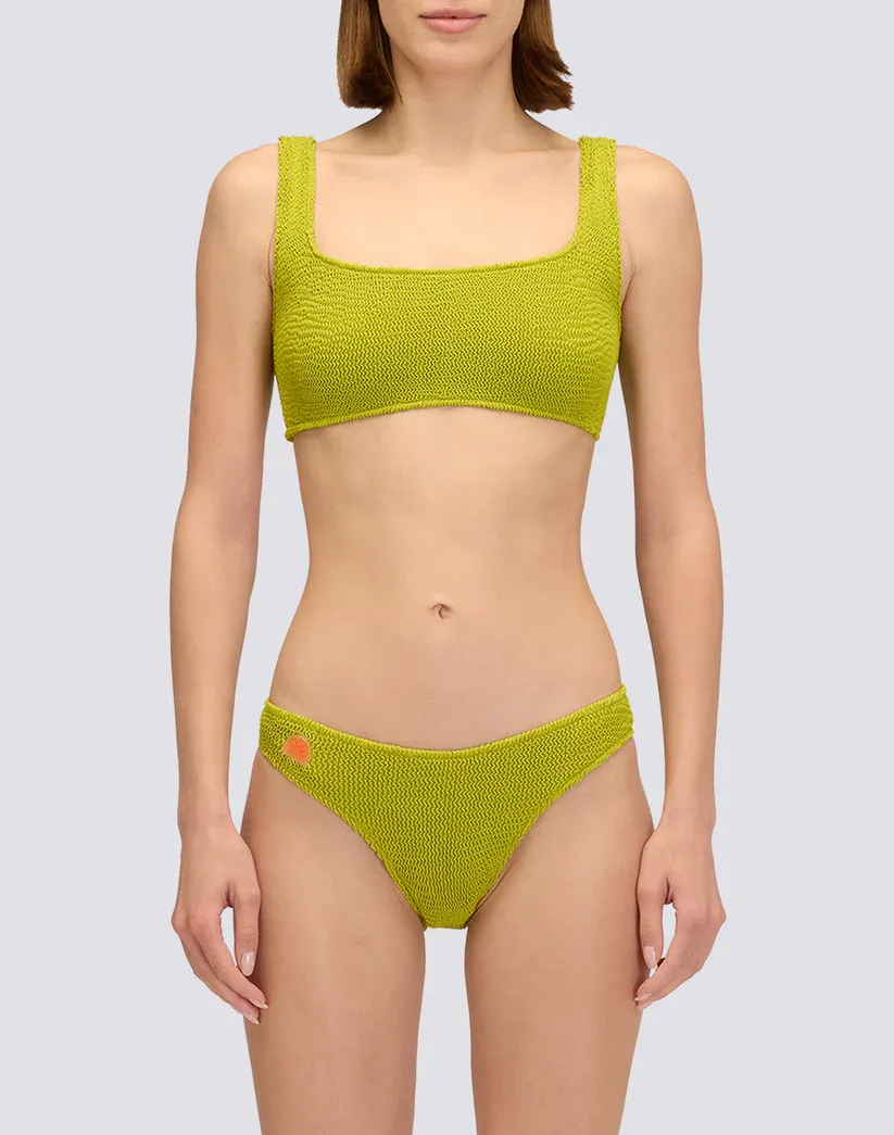 SUNDEK WOMEN EMBOSSED FABRIC BRA TOP