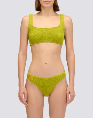 SUNDEK WOMEN EMBOSSED FABRIC BRA TOP
