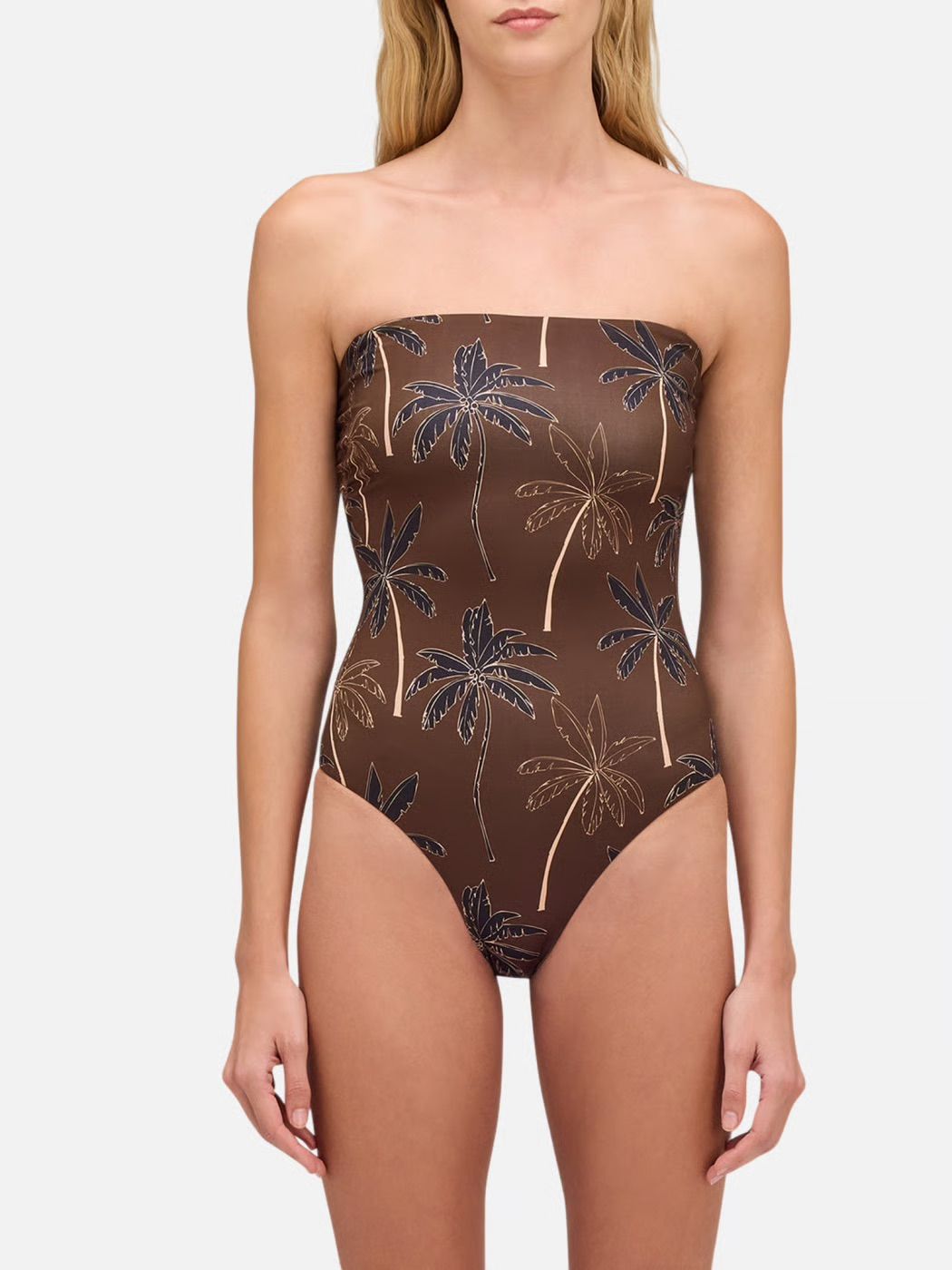 SUNDEK WOMEN'S ONE-PIECE SWIMSUIT GOLDEN PALM PRINT