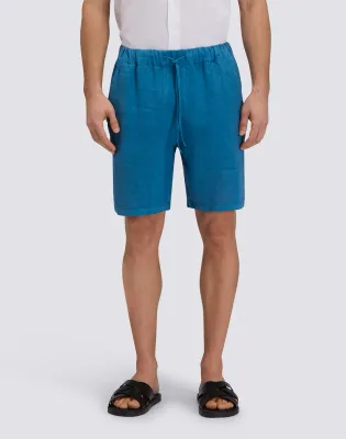 Sundek Men's Fjord Blue Linen Walkshort