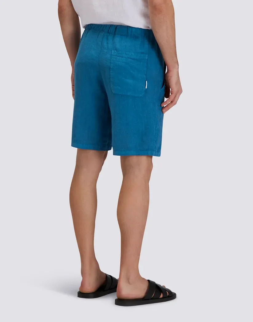 Sundek Men's Fjord Blue Linen Walkshort