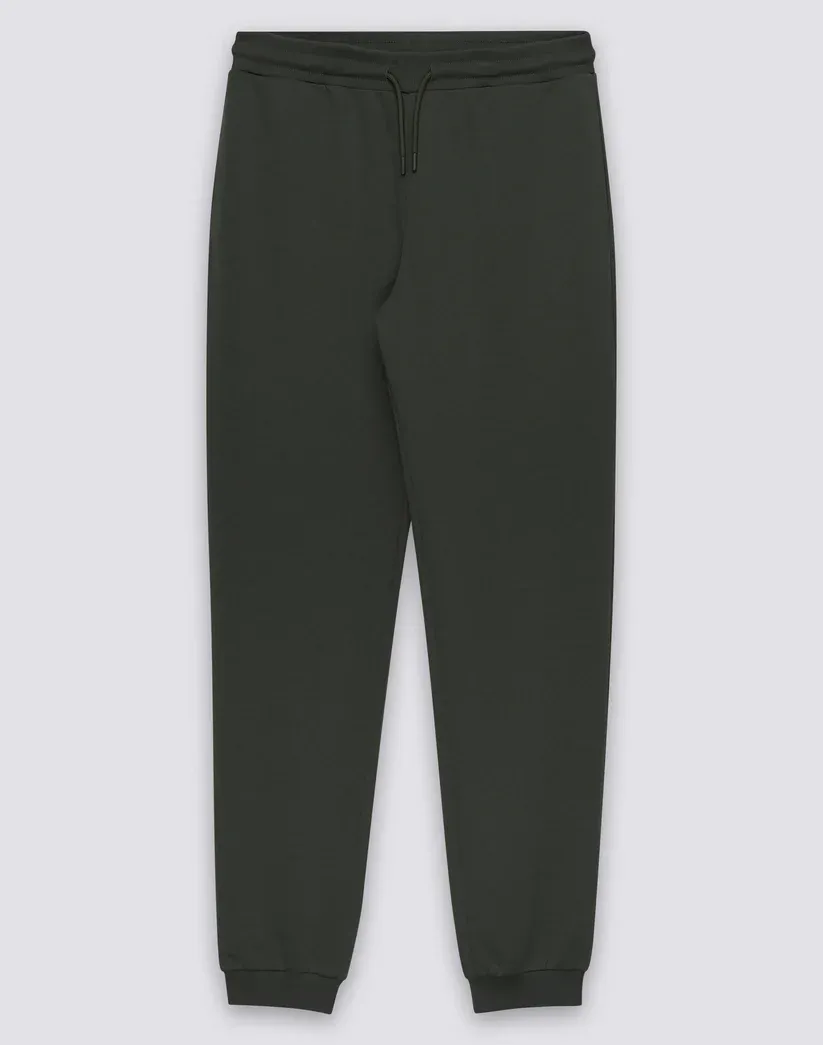 Sundek Men's Pine Elastic Waisted Long Trousers In Recycled Interlock Cotton