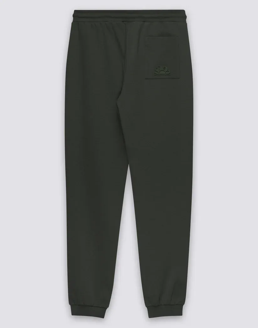 Sundek Men's Pine Elastic Waisted Long Trousers In Recycled Interlock Cotton