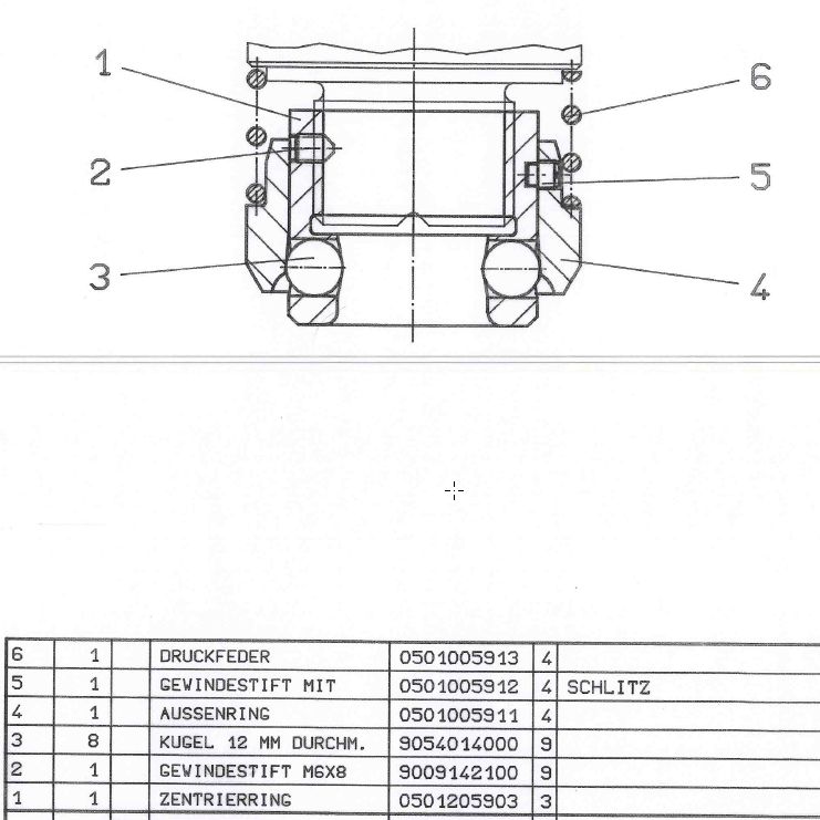 MUB quick clamping device M42-2-US, cpl.