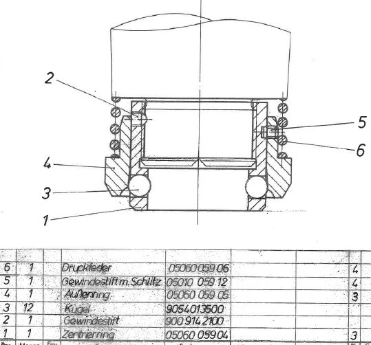 MUB quick clamping device M52-EU+US, cpl.