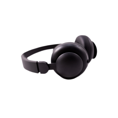 Black Wireless Over-ear Noise Canceling Headphones with Microphone