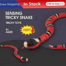 Multiple Color Smart Sensing Snake Interactive Cat Toys Automatic Cats Toys USB Charging Accessories Kitten Toy For Pet Dogs Toy