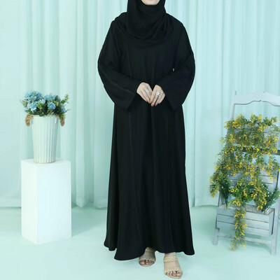 Pleeted design abaya