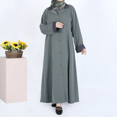Grey Coat Abaya
