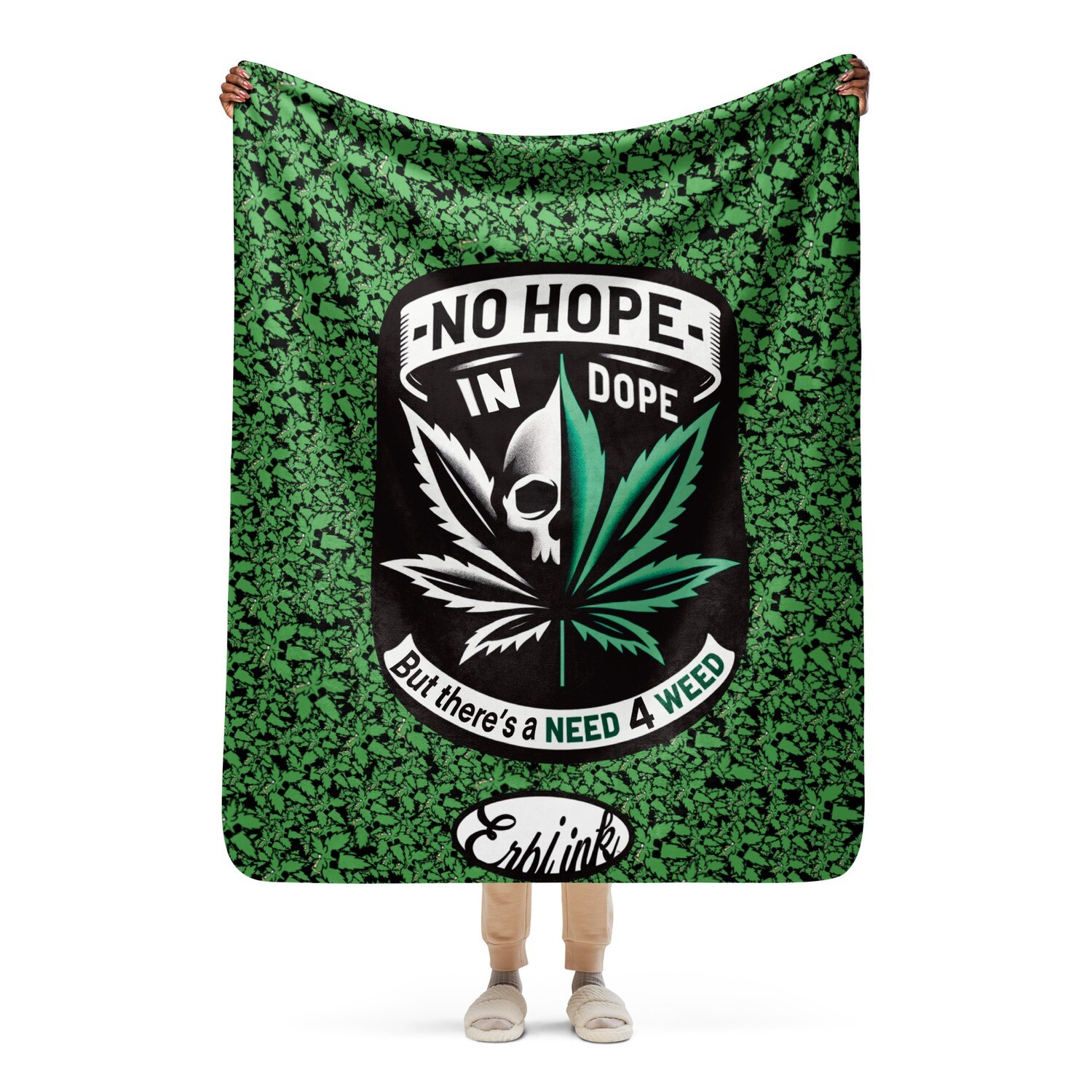 Erbi No Hope In Dope Sherpa blanket