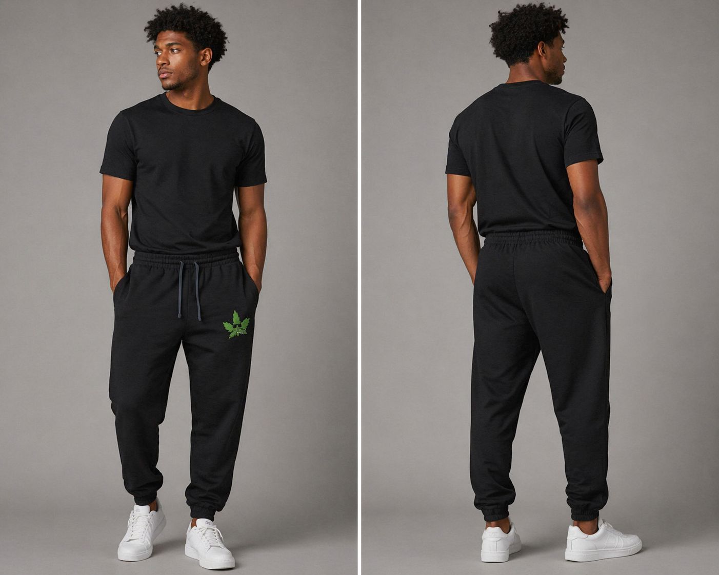 Erbi Ink Unisex Embroidered Joggers