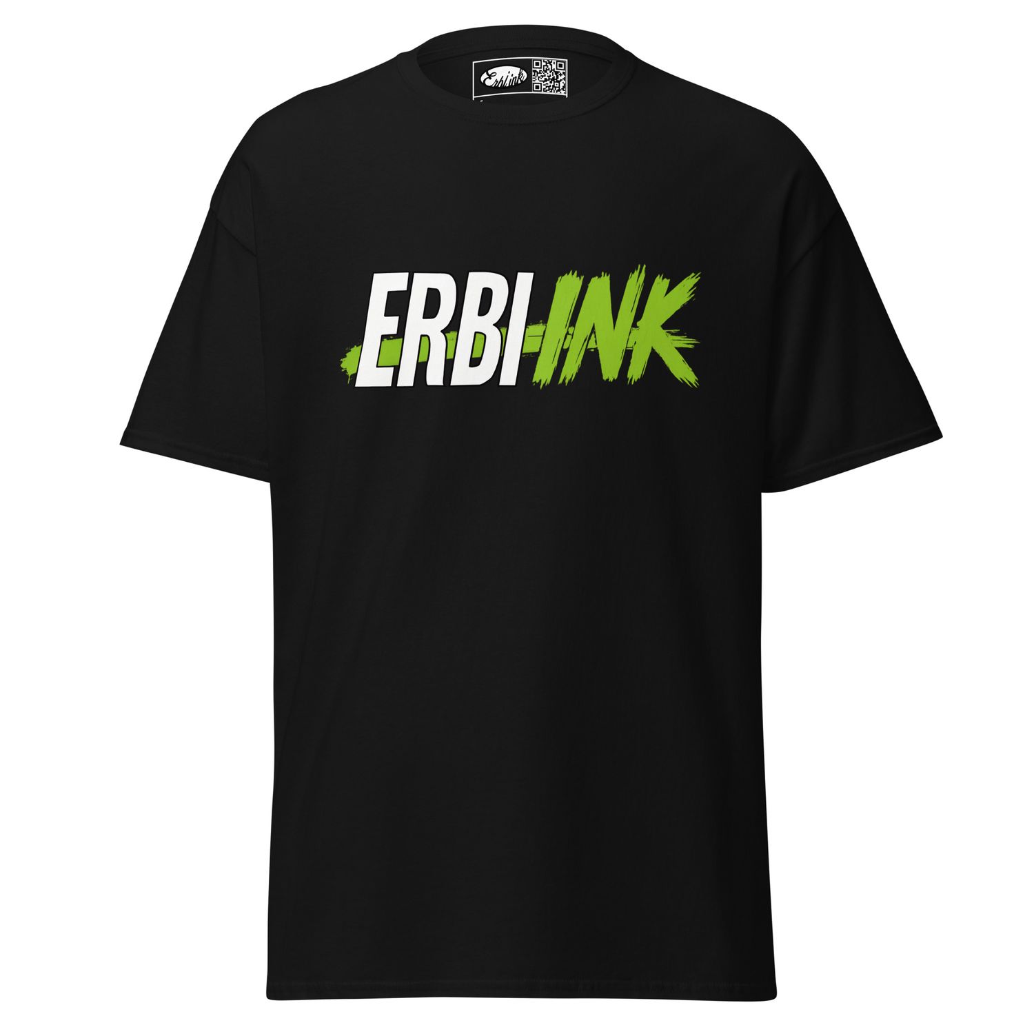 Erbi Ink White Brush Stroke Tee