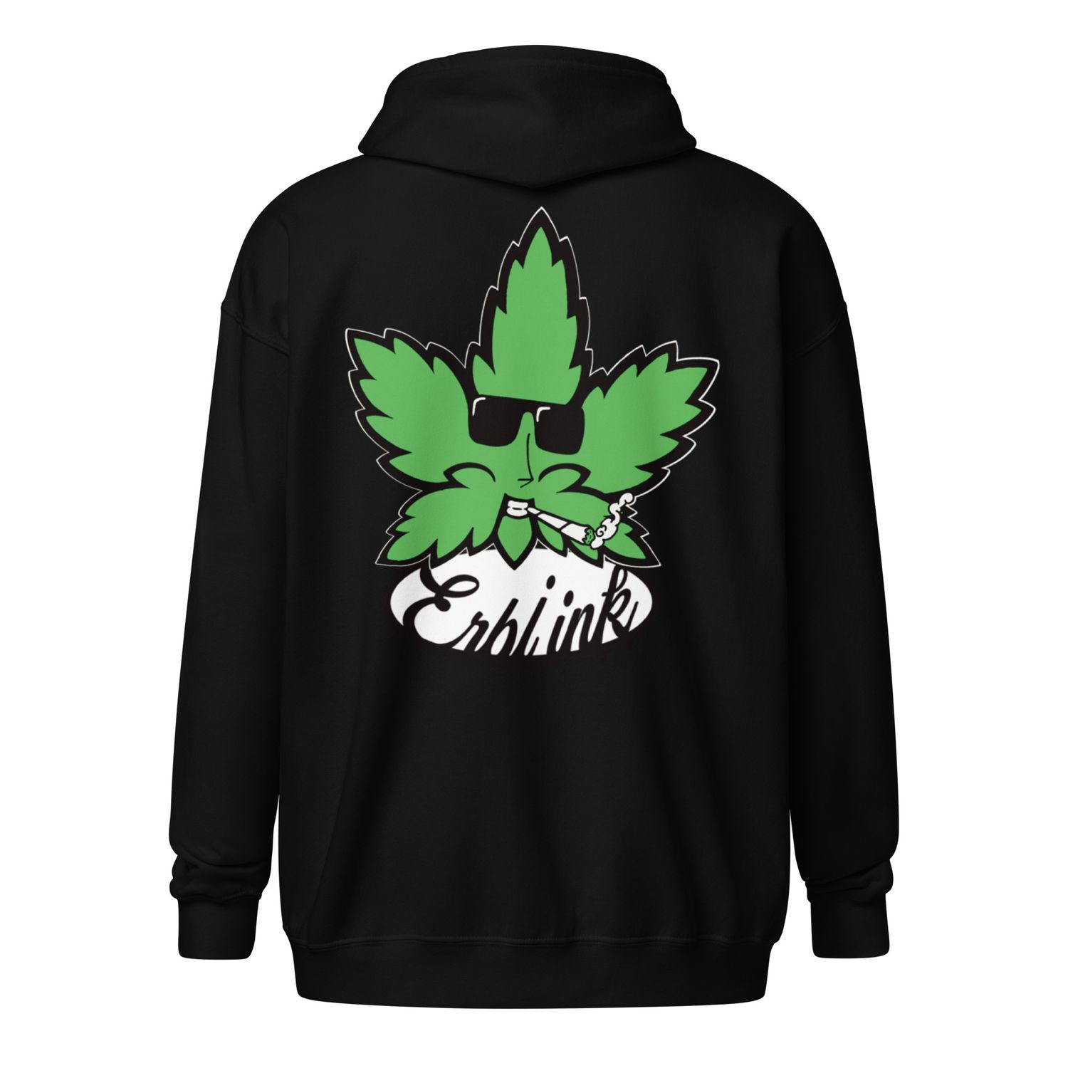 Erbi Ink Leaf Logo heavy blend zip hoodie