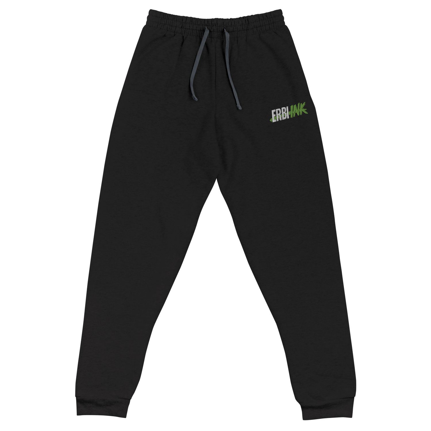 Green Logo Embroidered Joggers
