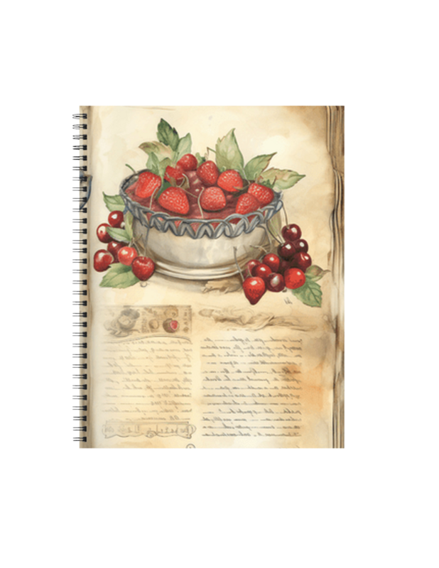 Vintage Recipe Book - Strawberries