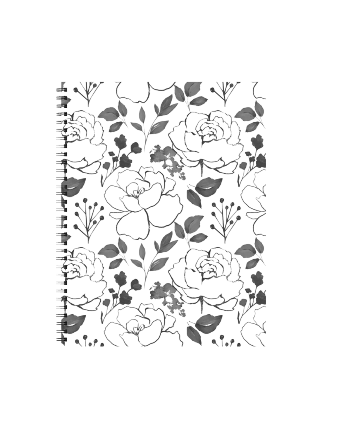 B &amp; W Floral Recipe Book