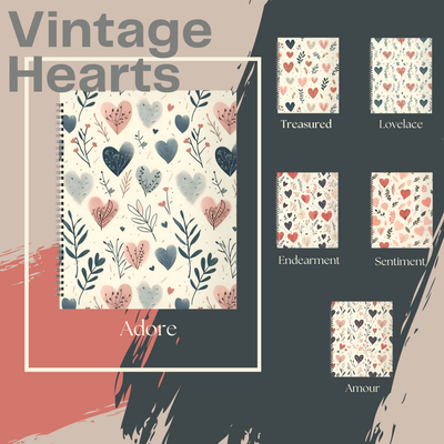 Vintage Hearts Recipe Book