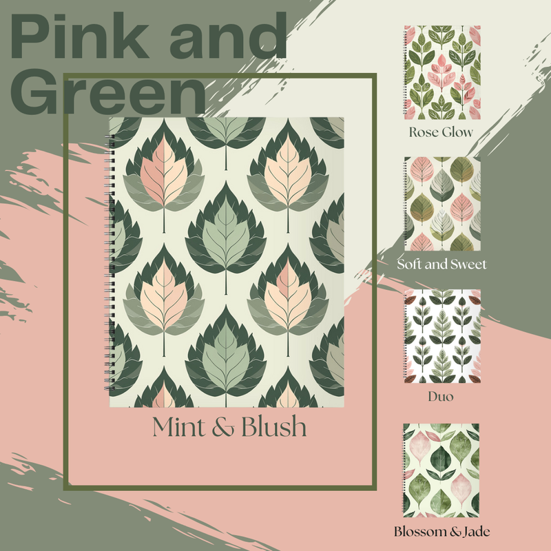 Pink and Green Notebook