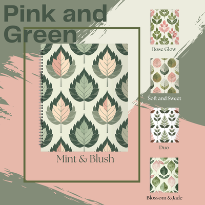 Pink and Green Notebook