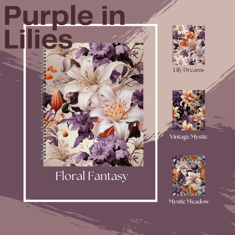 Purple in Lilies Notebook