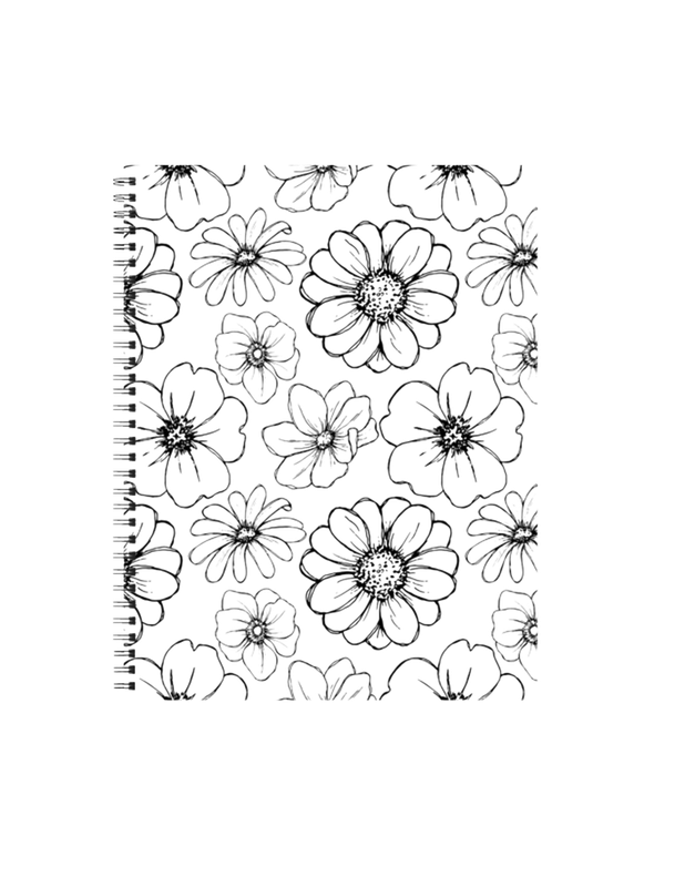 B &amp; W Floral Planner