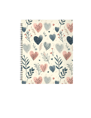 Vintage Hearts Notebook