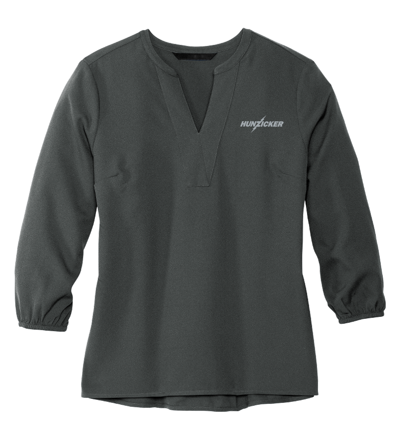 Mercer+Mettle Women's Stretch Crepe 3/4 Sleeve Blouse